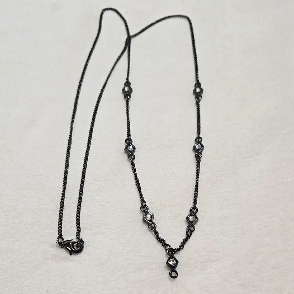Vintage Avon Black Necklace & Earrings
